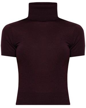 DSquared² Truien & Vesten ,Rood ,Wol Wol Trui Met Korte Mouwen