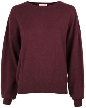 March23 Round-Neck Knitwear - Viola