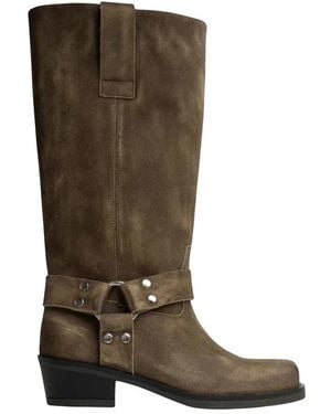 POSA Cowboy & Biker Boots - Brown