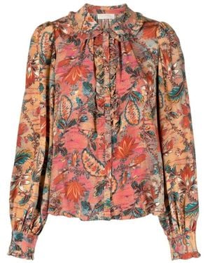Ulla Johnson Blouse En Soie Philipa À Fleurs - Pink