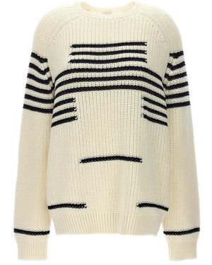 Loewe Maglione a righe in misto lana - Neutro