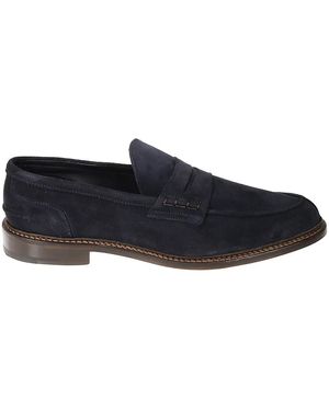 Tricker's Marineblaue Wildleder Mokassins