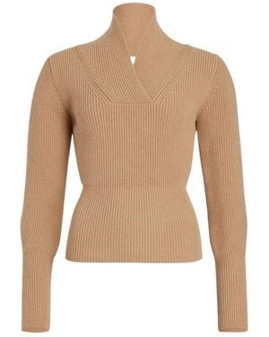 Patou V-Neck Knitwear - Naturel