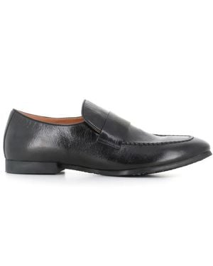 Alberto Fasciani Schwarzer Lederslipper