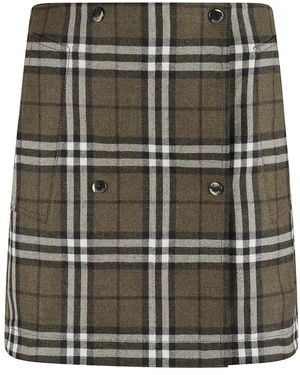 Burberry Short Skirts - Verde