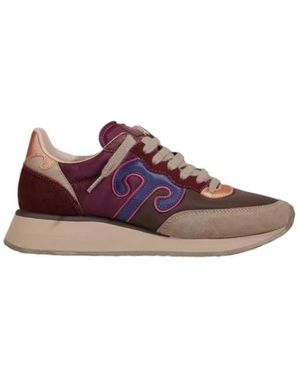 Wushu Ruyi Schoenen ,Veelkleurig ,Nylon Bordeaux Nylon Sneaker Herfst/Winter - Paars