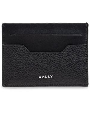 Bally Leren Kaarthouder - Zwart