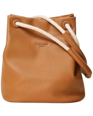 Twinset Bucket Bags - Marrone