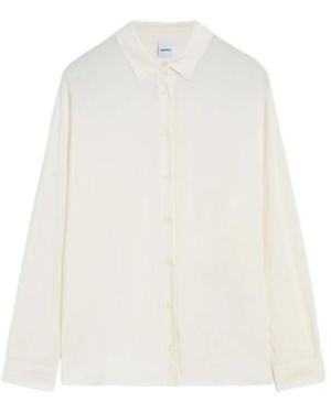 Aspesi Silk Crepe De Chine Shirt - Wit