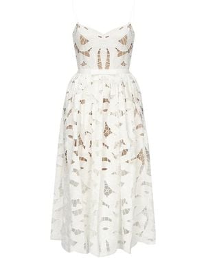 Self-Portrait Short Dresses - Wit