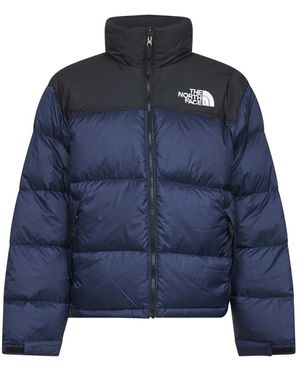 The North Face Blauwe Donsjas Met Gans Geïsoleerd