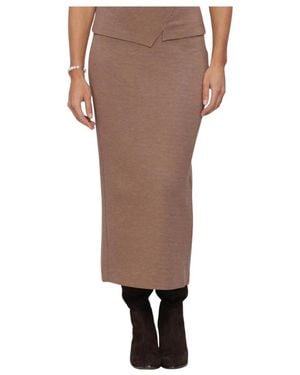 Inwear Rokken ,Bruin ,Leer Rokken Aidaiw Melange Skirt