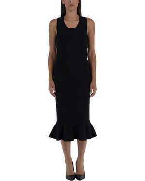 JW Anderson Gerüschtes Saum Kleid - Schwarz