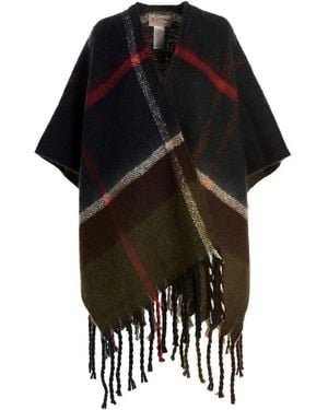 Barbour Jassen ,Veelkleurig ,Polyester Isla Bouclé Serape Cape - Zwart