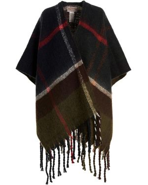 Barbour Jassen ,Veelkleurig ,Polyester Isla Bouclé Serape Cape - Zwart