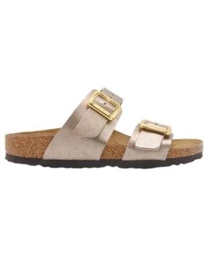 Birkenstock Sliders - Metallic