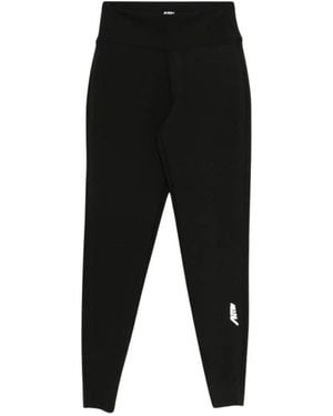 Autry Logo Print Leggings - Schwarz