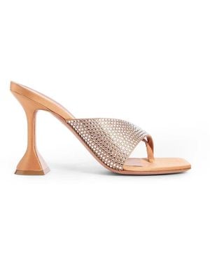 AMINA MUADDI Heeled Mules - Rosa
