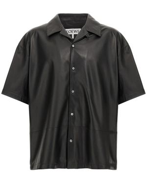 Loewe Short Sleeve Shirts - Negro