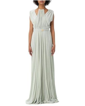 Elisabetta Franchi Mint Halter Maxi Kleid - Grün