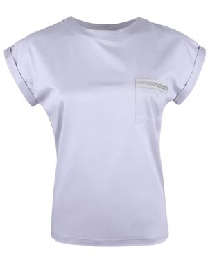 Eleventy T-Shirt Grigia - Paars