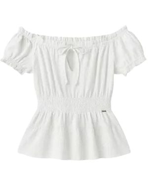 Guess Overhemden ,Wit ,Polyester Blouse