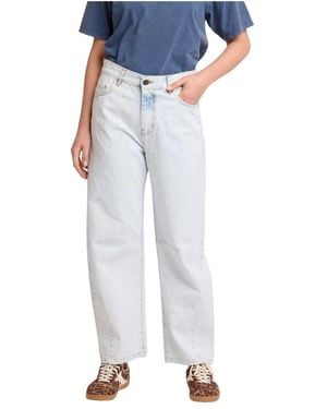 Kocca Jeans ,Blauw ,Katoen Relaxed Standard Leg Katoenen Broek