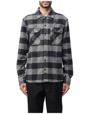 Dickies Kariertes Flanellhemd Langarm - Grau