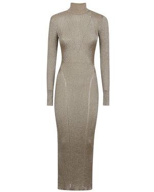 Self-Portrait Knitted Dresses - Grigio