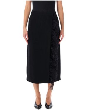 Alberta Ferretti Rokken ,Zwart ,Midi Rok