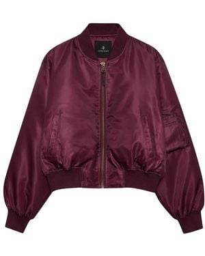 Anine Bing Jassen ,Rood ,Polyester Leon Bomber - Paars
