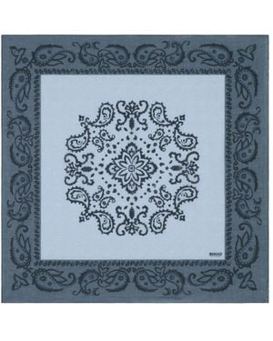 BOGGI Baumwollbandana Mit Paisley-Print - Blau