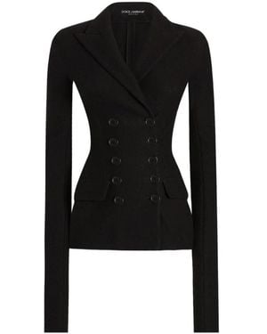 Dolce & Gabbana Schwarzer Wollblazer