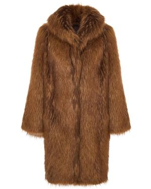 CESARE GASPARI Faux Fur &Amp; Shearling Jassen - Bruin
