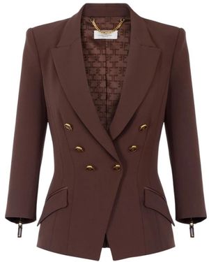 Elisabetta Franchi Blazers - Brown