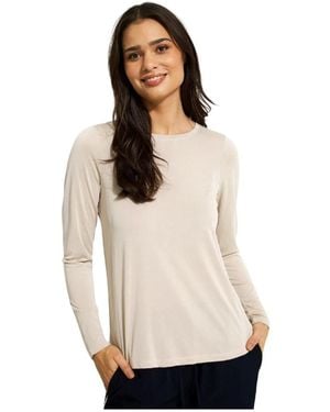 iN FRONT Long Sleeve T-Shirts - White