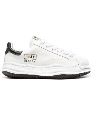 Maison Mihara Yasuhiro Blakey Low Original Sole Canvas Sneak Trainers - White
