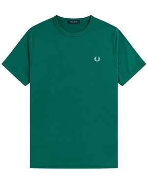 Fred Perry Ringer T-Shirt - Groen