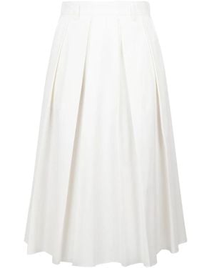 Tela Midi Skirts - Blanc