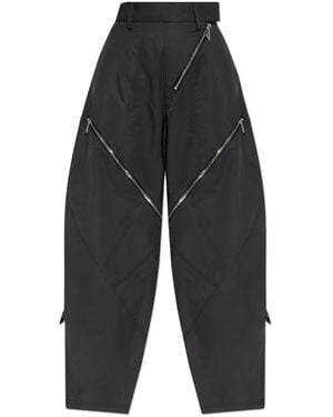 The Attico Wide Trousers - Nero