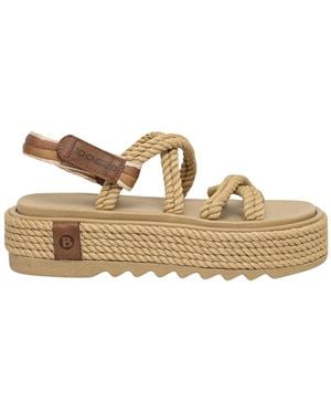 Bohonomad Tahiti Plateau-Sandal - Mettallic