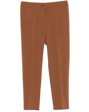 Marina Rinaldi Cropped Trousers - Brown
