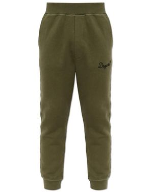 DSquared² Signature Jersey Pant - Groen