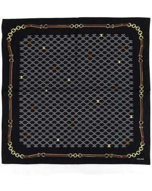 Celine Silk Scarves - Black