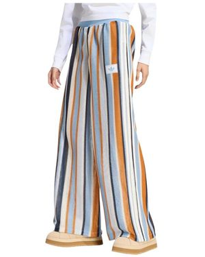adidas Fitness ,Veelkleurig ,Polyester Summer Glow Firebird Trainingsbroek - Blauw