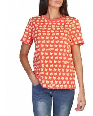 Moschino Teddy Bear Print Tshirt - Orange