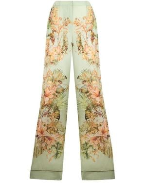 Alberta Ferretti Wide Trousers - Yellow