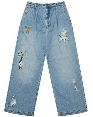 Munthe Wide Jeans - Azul