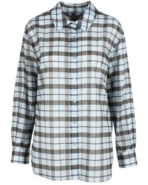 L'Autre Chose Camisa De Algodón, Mujer, Talla - Azul