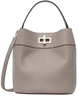 Furla Tassen ,Leer Amelia M Bucket Bag - Grijs